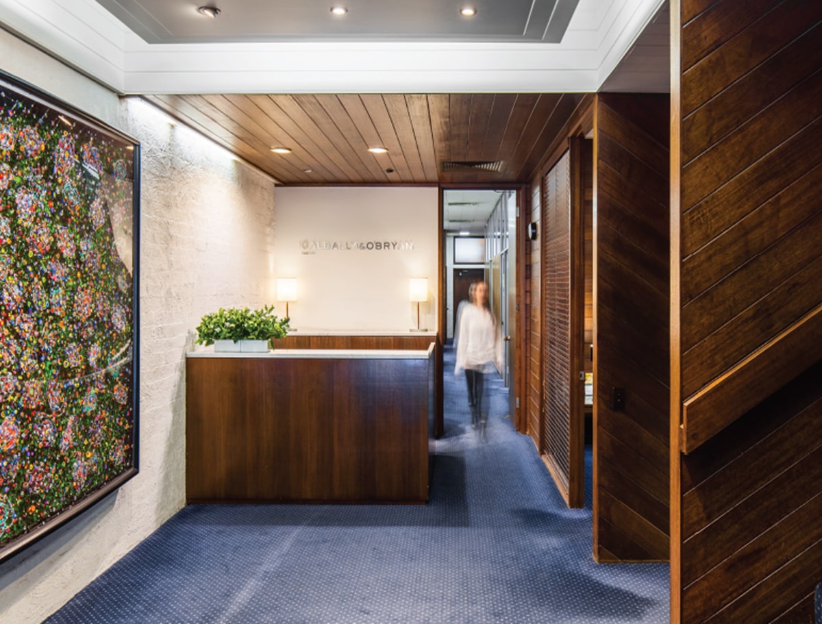 Galbally & O’Bryan Melbourne Office Reception